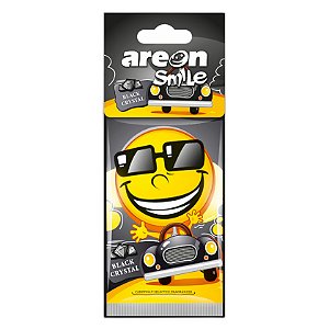 Areon Papel Smile Black Crystal | Aromatizante Sofisticado | Fragrância Duradoura e Controle de Intensidade | REF: 1602