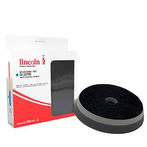 Lincoln Boina Espuma 6" Super Lustro Preta | Acabamento Profissional | Fixação Segura e Alta Durabilidade | REF:2272