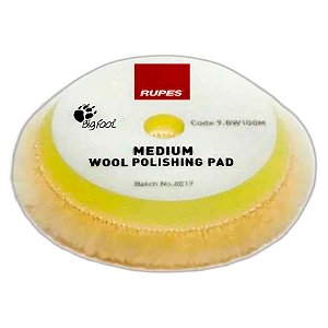 Rupes Boina de Lã 3" D-A Medium Amarela | Refino e Lustro com Politriz Roto Orbital | Acabamento Superior | REF: 2721