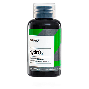 CarPro HydrO2 50ml | Selante Spray de Sílica Multiuso com Proteção UV para Pintura, Vidros e Plásticos | REF:1776