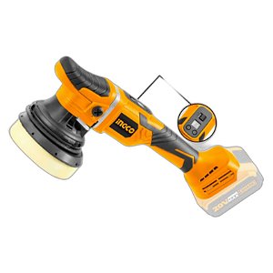 INGCO Politriz Roto Orbital a Bateria 20V | Motor Brushless | Ergonômica e Potente | Uso Profissional e DIY | REF:5408