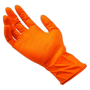 SUPERMAX LUVA PT 5 PARES TAM G - LARANJA REF: 6582