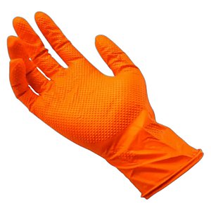 SUPERMAX LUVA PT 5 PARES TAM M - LARANJA REF: 6581