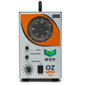 WIER Gerador de Ozônio OZmini 12V Portátil | Eliminação de Odores e Micro-organismos em Veículos de Passeio | REF:6167