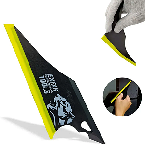 EXFAK ESPATULA BATMAN PRETO C/ BORRACHA AMARELA 50-2030 REF:6657
