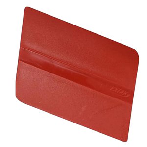 EXFAK ESPATULA PARELOGRAMA SEMI FLEXIVEL SILICONE VERMELHA 50-2075 REF:6655
