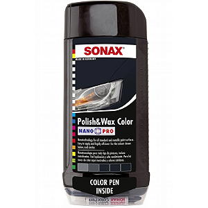SONAX CERA COLORIDA 500GR COM CANETA - PRETA   REF: 3014