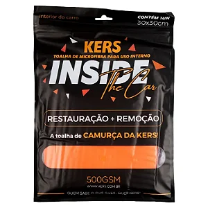 KERS INSIDE THE CAR TOALHA DE MICROFIBRA 30X30CM 500GSM REF:6920