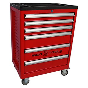 SIGMA CARRINHO DE FERRAMENTAS 6 GAVETAS VERMELHO - 1205100601 REF:6272