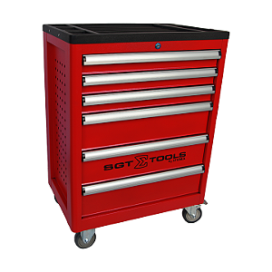 SIGMA CARRINHO DE FERRAMENTAS 6 GAVETAS VERMELHO - 1205100601 REF:6272