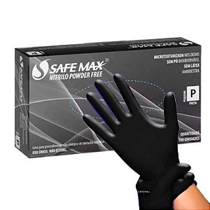 SAFEMAX LUVA PROCED NITR. PRETA TAM M REF:6930