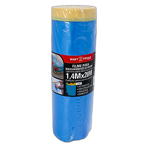 SIGMA FILME MASCARAMENTO 1,4M X 20M  ELETROSTATICO COM FITA 1901041420 - REF: 7127
