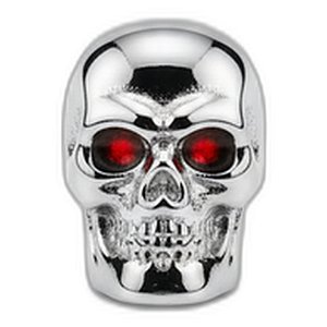 GOOAR KIT 4 TAMPAS VALVULA PNEU - CAVEIRA CROMADA REF: 7084