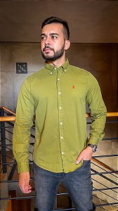 Camisa Manga Longa Ralph Lauren Sarja Classica Verde