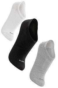 Kit com 3 Pares Meia Soquete Adulto Sortidas Lupo Sport