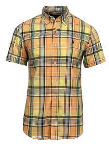 Camisa Ralph Lauren Oxford Classica Amarela