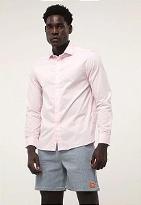 Camisa Ellus Oxford Slim Rosa