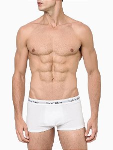 Cuecas Calvin Klein Kit 4 Low Rise Trunk Branco G