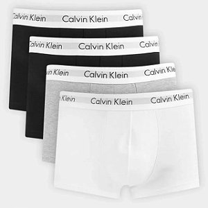 Kit 4 Cuecas Calvin Klein Low Rise Trunk GG