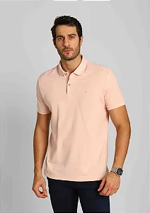 Polo Calvin Klein Mascuilna Piquet Rosa