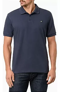 Polo Calvin Klein Masculina Premium Marinho