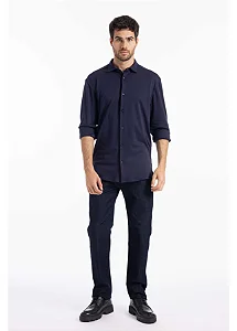 Calça Ellus Masculina Jeans Slim First Blue  Amaciado