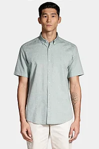 Camisa Aramis Manga Curta Move Slim Oxford Button Down