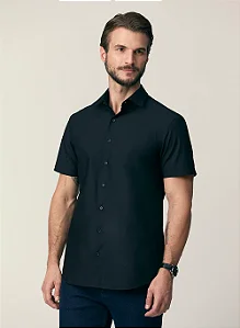 Camisa Individual Slim Masculina Manga Curta