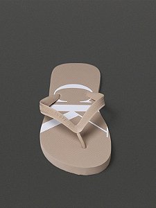 Chinelo Masculino Re Issue Calvin Klein Jeans Caqui Claro