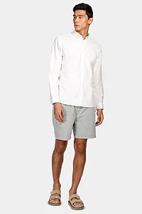 Camisa Manga Longa Slim Oxford Planalto Branco