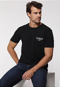 Camiseta Guess Est 1981 Guess Preto