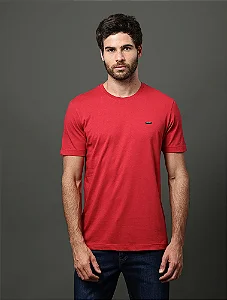 Camiseta Masculina Algodão Egípcio Calvin Klein Vermelho