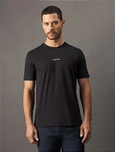 Camiseta Masculina Algodão Organico Calvin Klein Preto