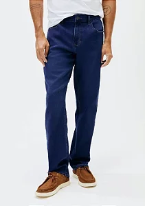 Calça Jeans Hering Masculina Reta Soft Touch Azul