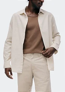 Bermuda Hering Masculina Chinos Sarja Bege