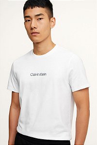 Camiseta Masculina Meia Malha Calvin Klein Underwear Branco
