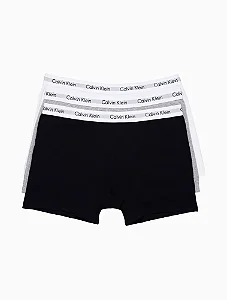 Kit 3 Underwear Trunk Plus Size Cuecas Calvin Klein Multicolor