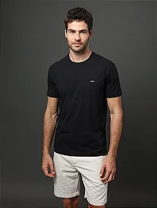 Camiseta Masculina Algodão Egípcio Calvin Klein Preto