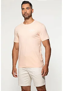 Camiseta Est 1981 Guess Rosa Claro