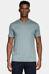 Camiseta Aramis Silk Toque Seda Masculina Menta