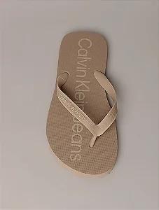 Chinelo Masculino Basic Calvin Klein Jeans Caqui Claro