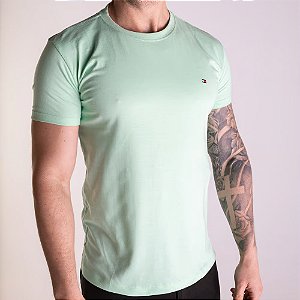 Camiseta Tommy Hilfiger Masculina Essential Verde