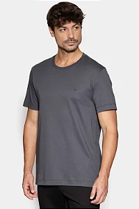 Camiseta Manga Curta Interlock Pima Antracite