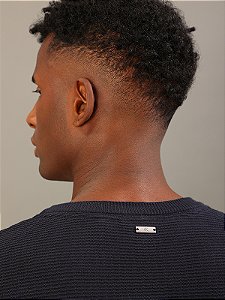 Sueter Tricot Calvin Klein Gola Careca Algodão