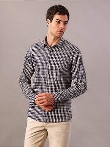 Camisa Calvin Klein Manga Longa Slim
