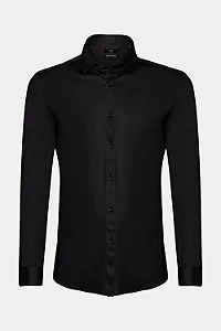 Camisa Aramis Cetim Super Slim Preto