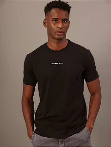 Camiseta Manga Curta Calvin Klein Jeans Masculino Logo Centralizado