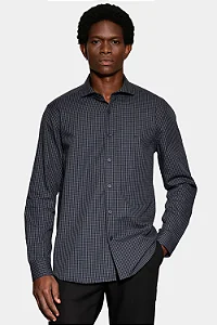 Camisa Aramis Manga Longa Slim Mini Xadrez