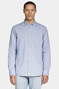 Camisa Aramis Manga Longa Oxford Button Down Planalto Azul