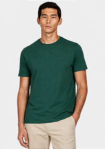 Camiseta Aramis Manga Curta Básica Verde Floresta